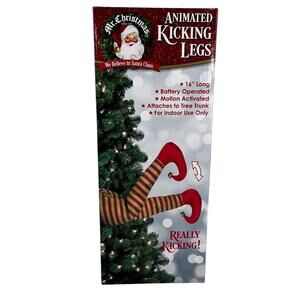 Mr Christmas Indoor Animated Christmas Kickers Elf 16" New